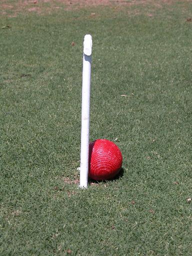 Red Is
                  Clear of Hoop